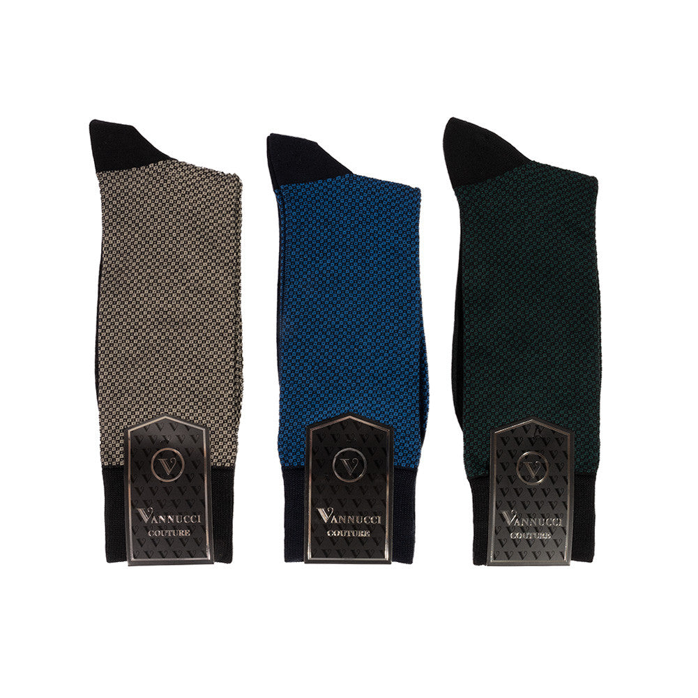 Vannucci Italian Fabric Socks V252