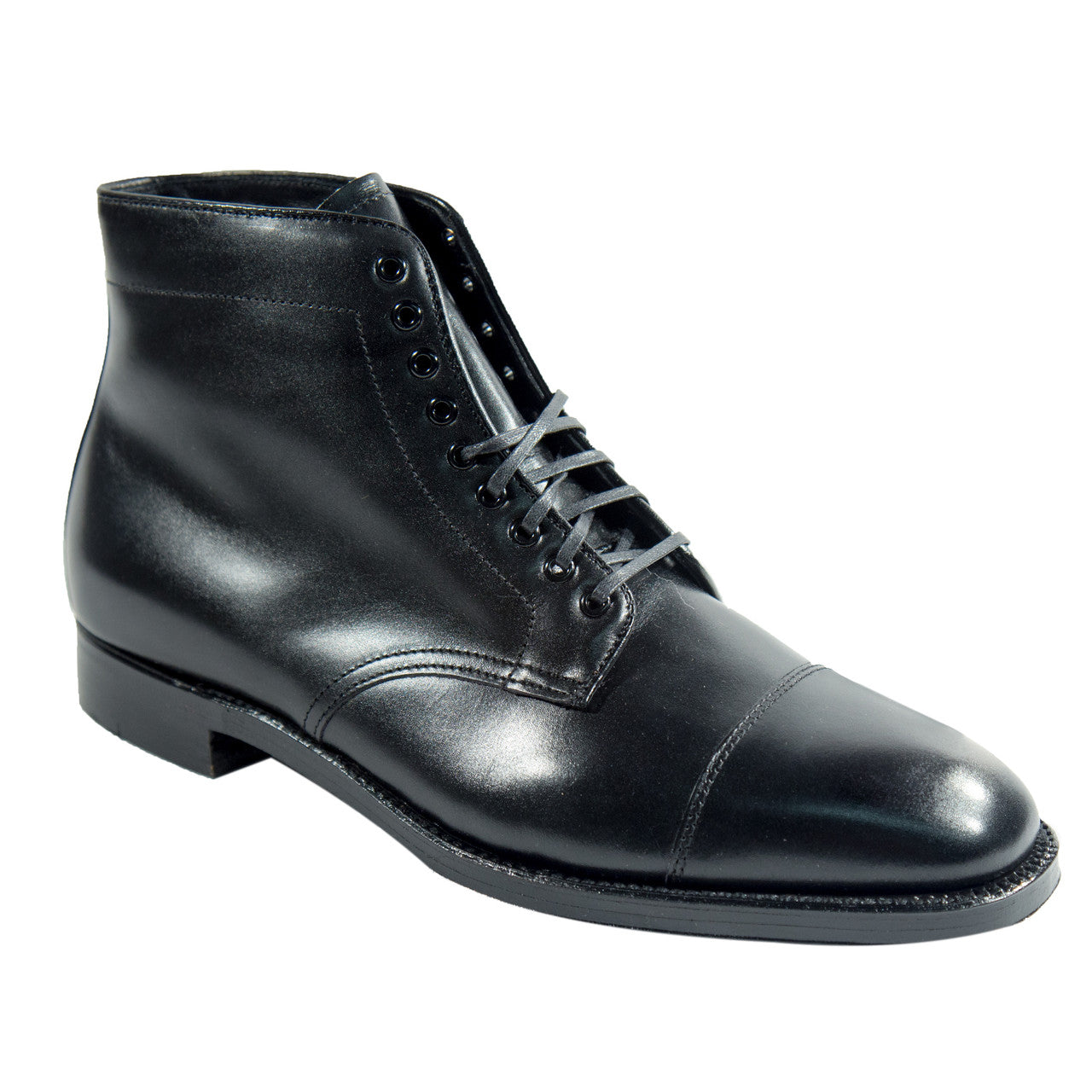 Alden 3917 Straight Tip boot Black