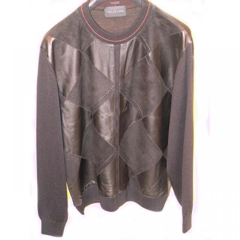 Pelleline 45710 Sweater Leather & Suede Black