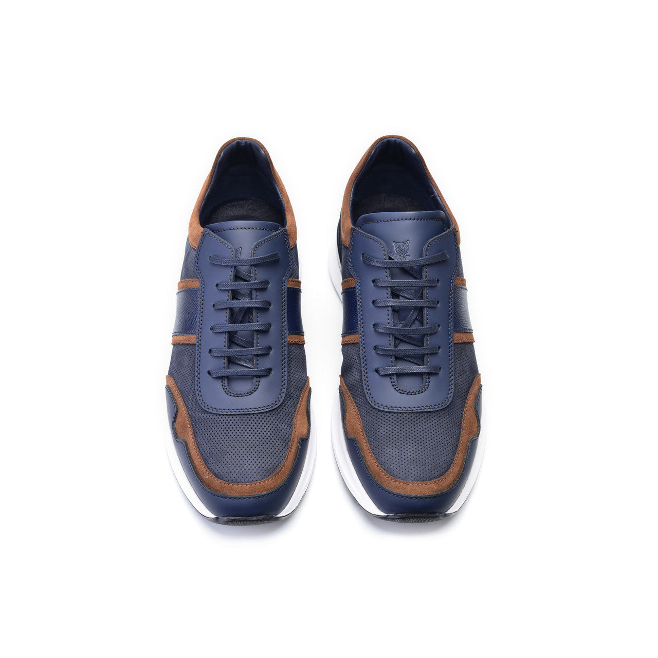 Pelle Line Exclusive 6130 Fashion sneaker -Navy/Tabacco