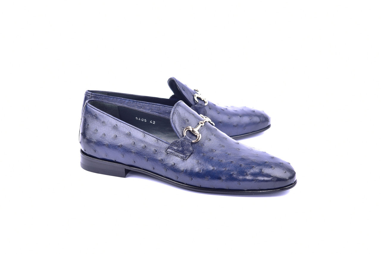 C02202-5405 Genuine Ostrich- Navy