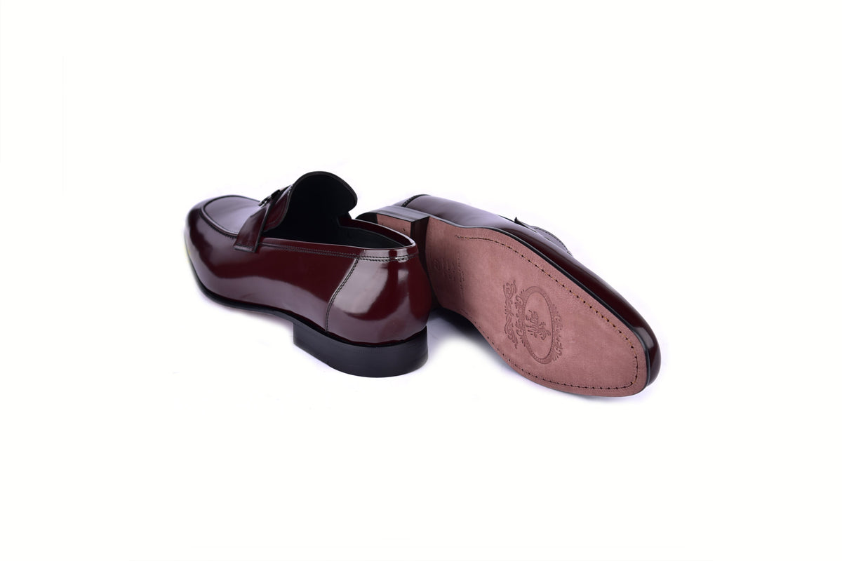 C02007-5760 H buckle Burgundy Lux Calf Skin