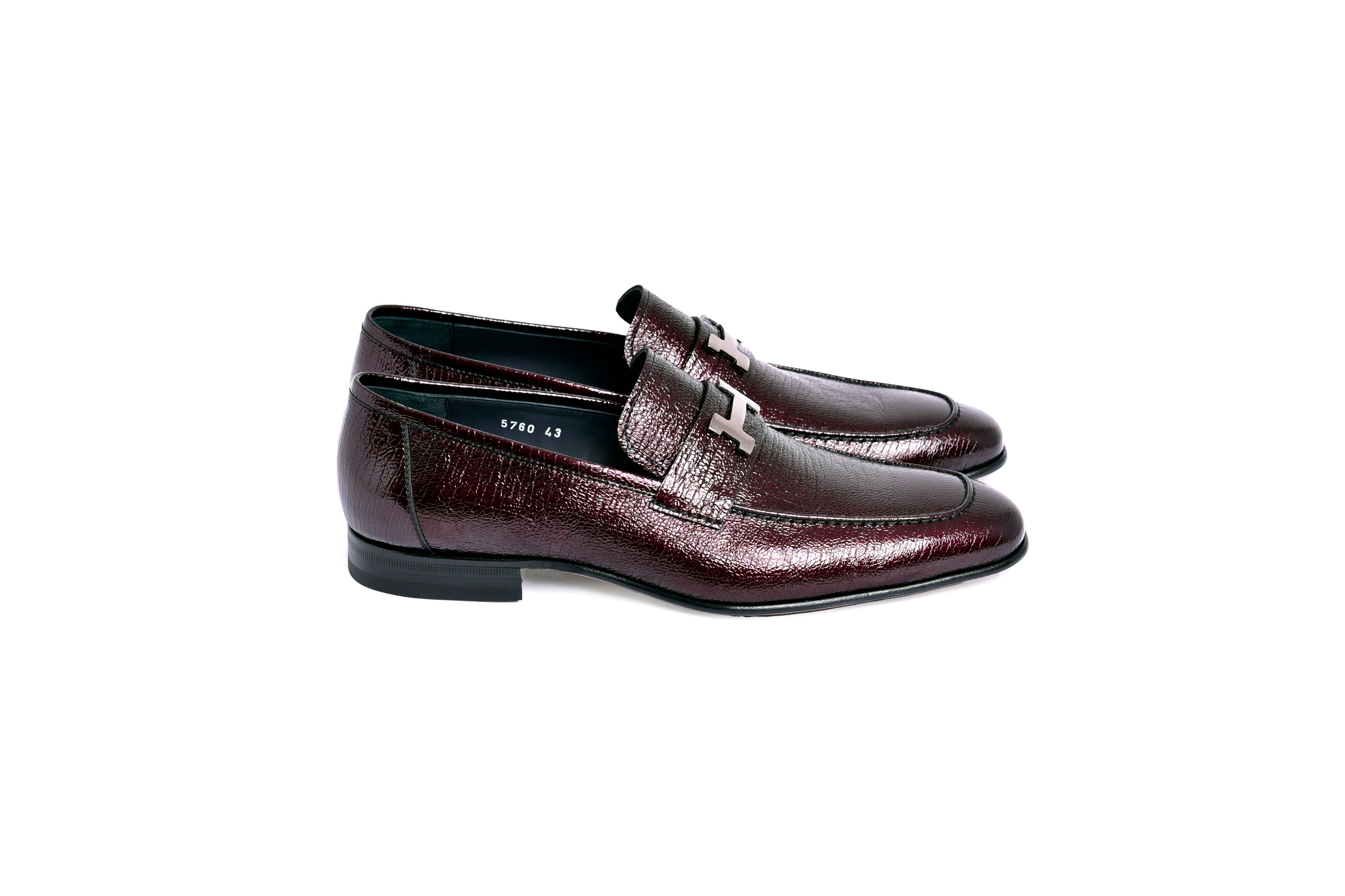 C01999-5760 H Buckle Vita Calf Skin-Burgundy