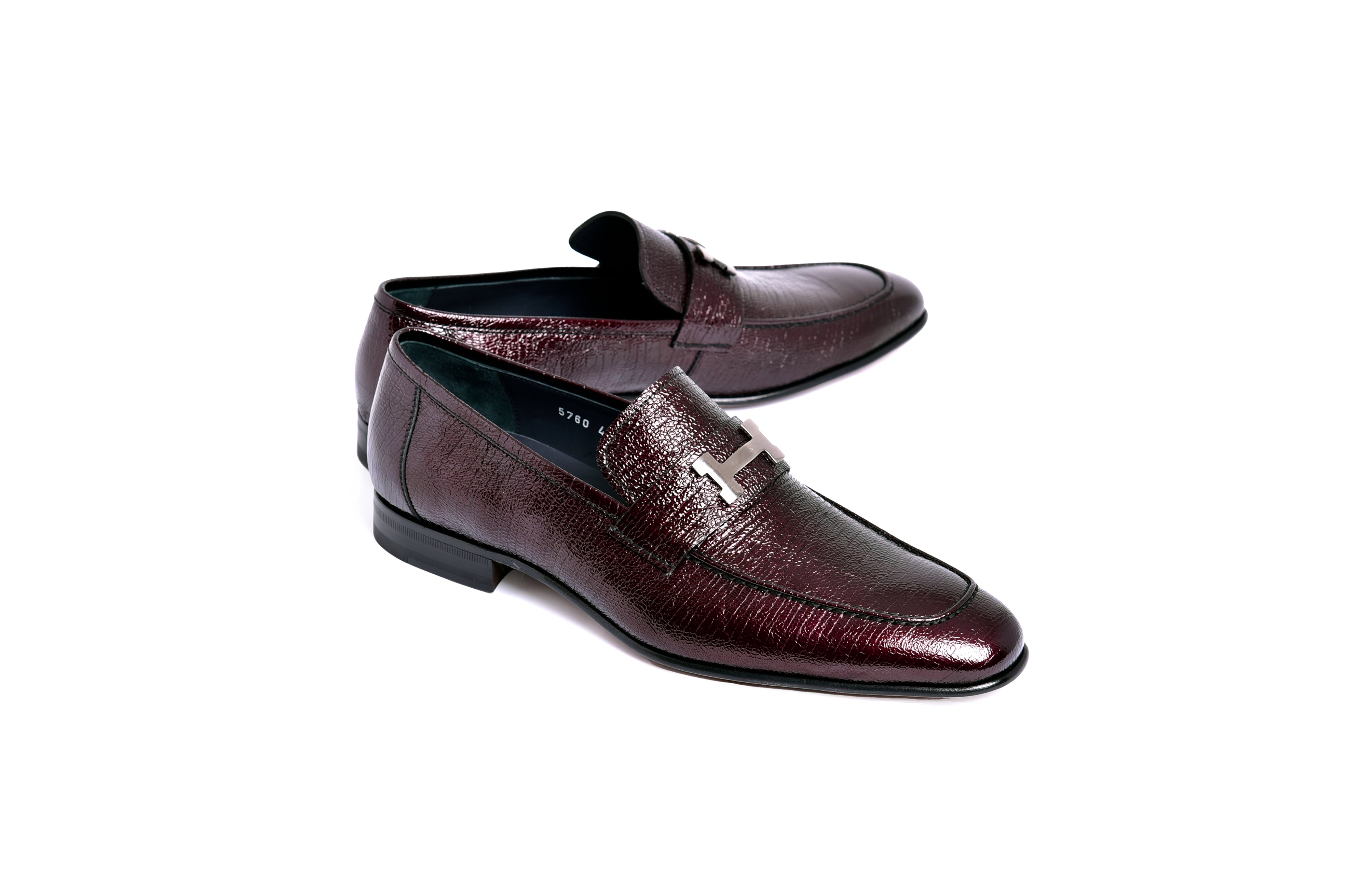 C01999-5760 H Buckle Vita Calf Skin-Burgundy
