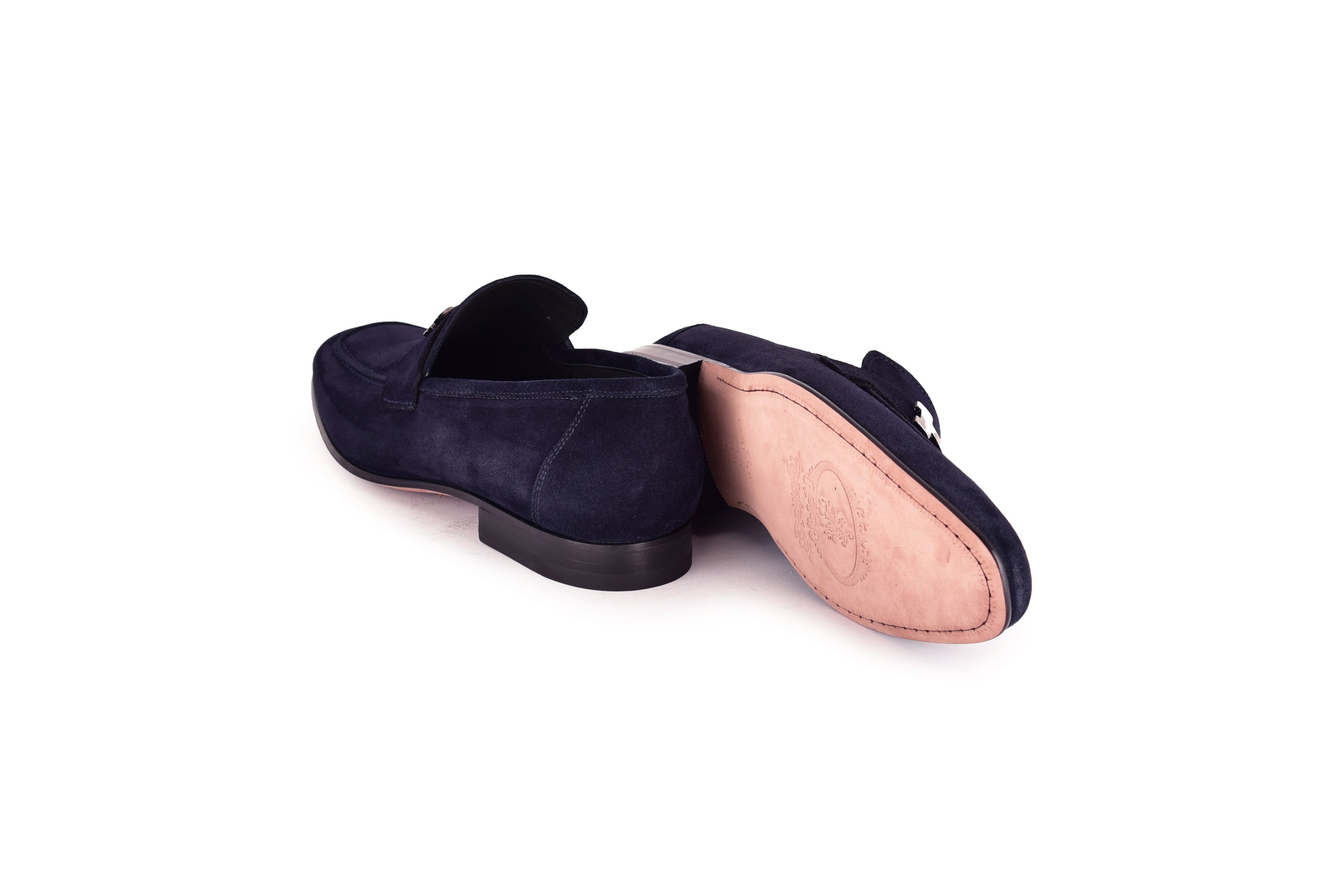 C02005 5760S- H Buckle Suede-Navy