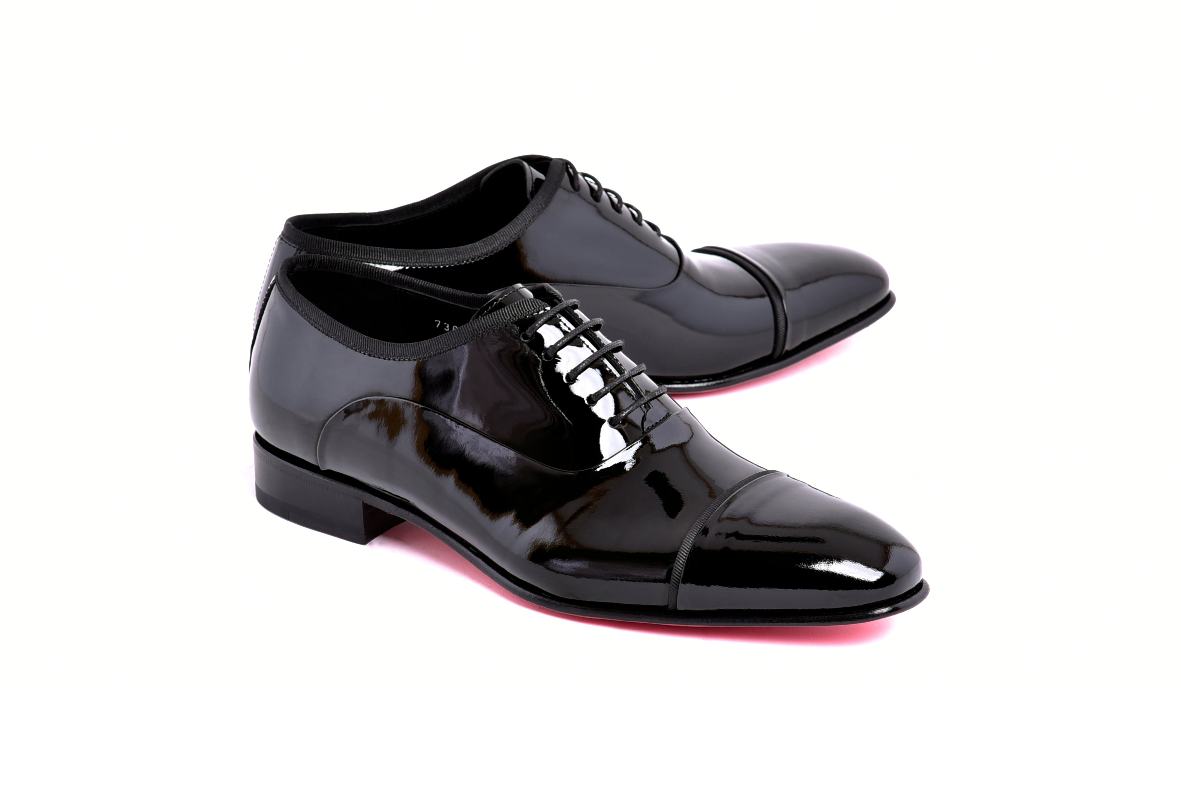 C0001102-7368P Cap toe Lace up- Black Patent