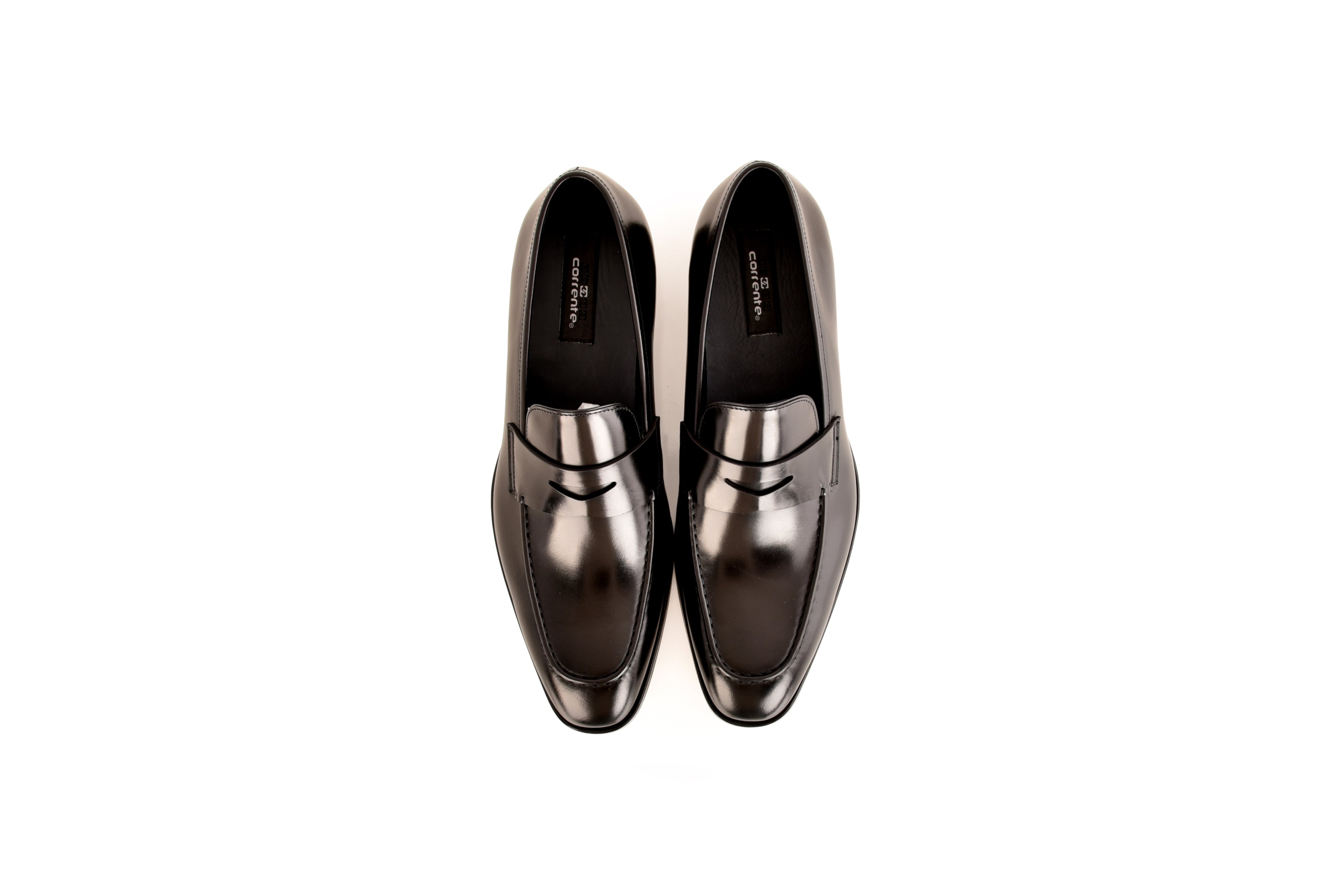 C0100- 7486 Lux leather penny Loafer-Black