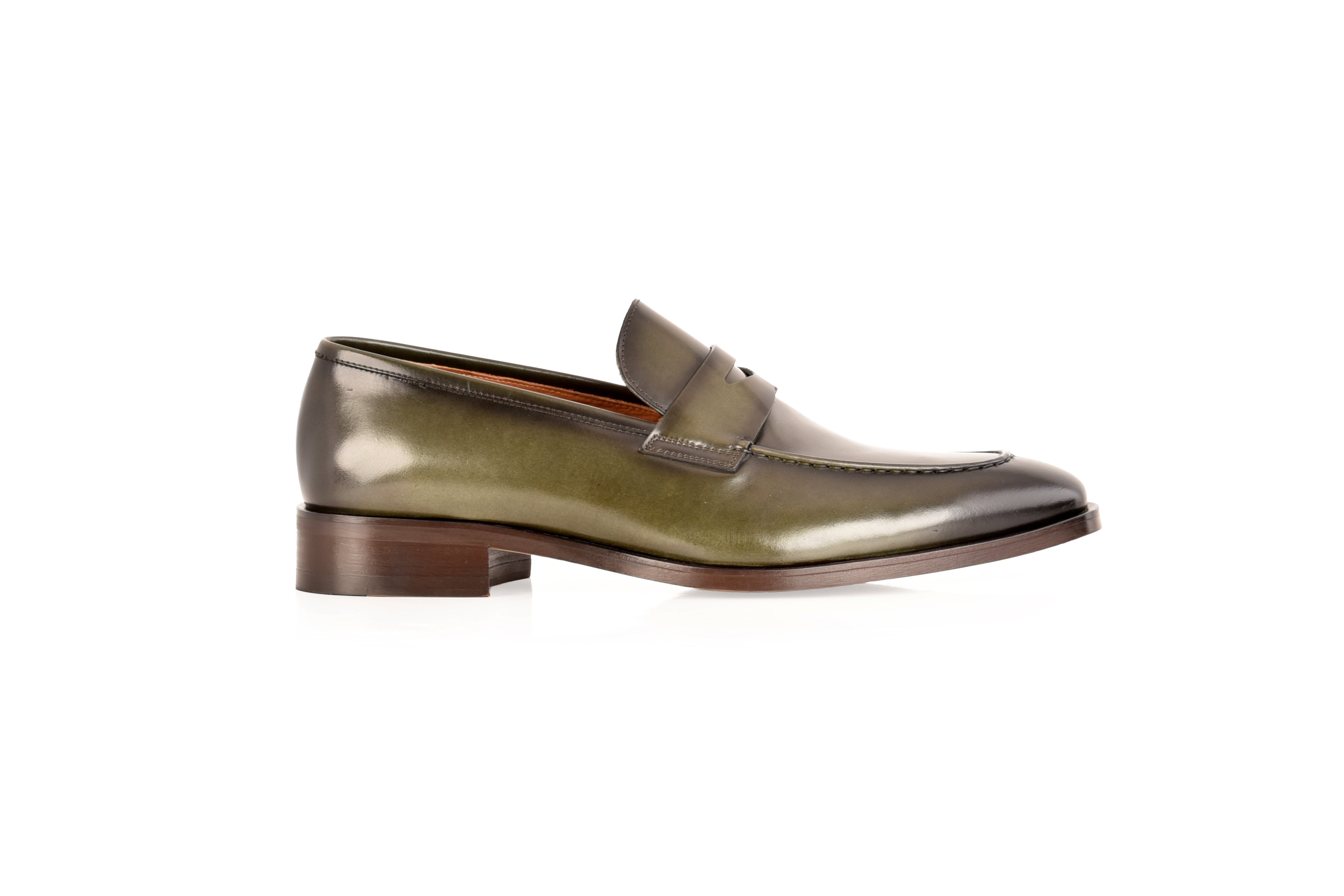 C0102- 7486 Lux leather penny Loafer-Green