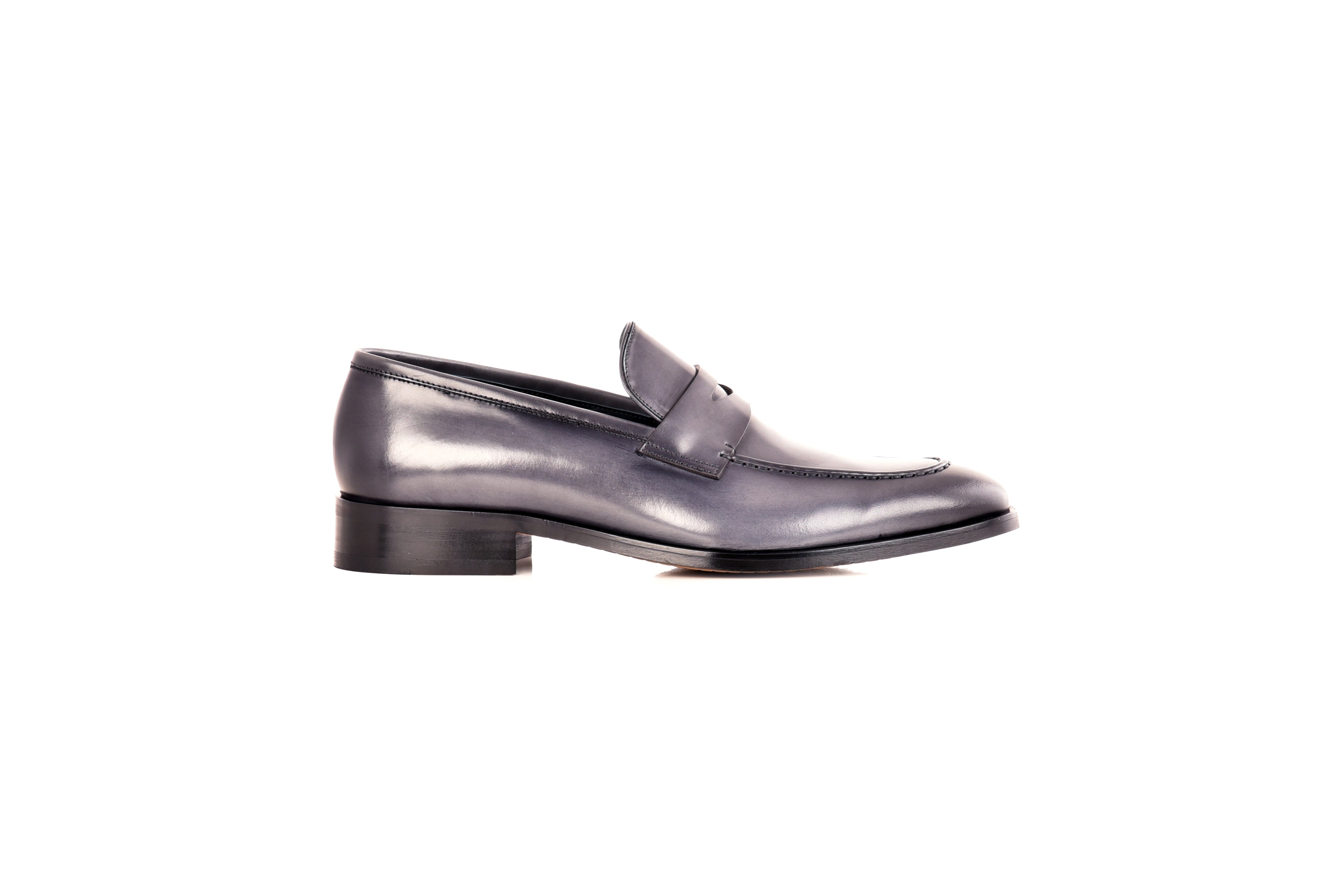 C0104- 7486 Lux leather penny Loafer-Grey