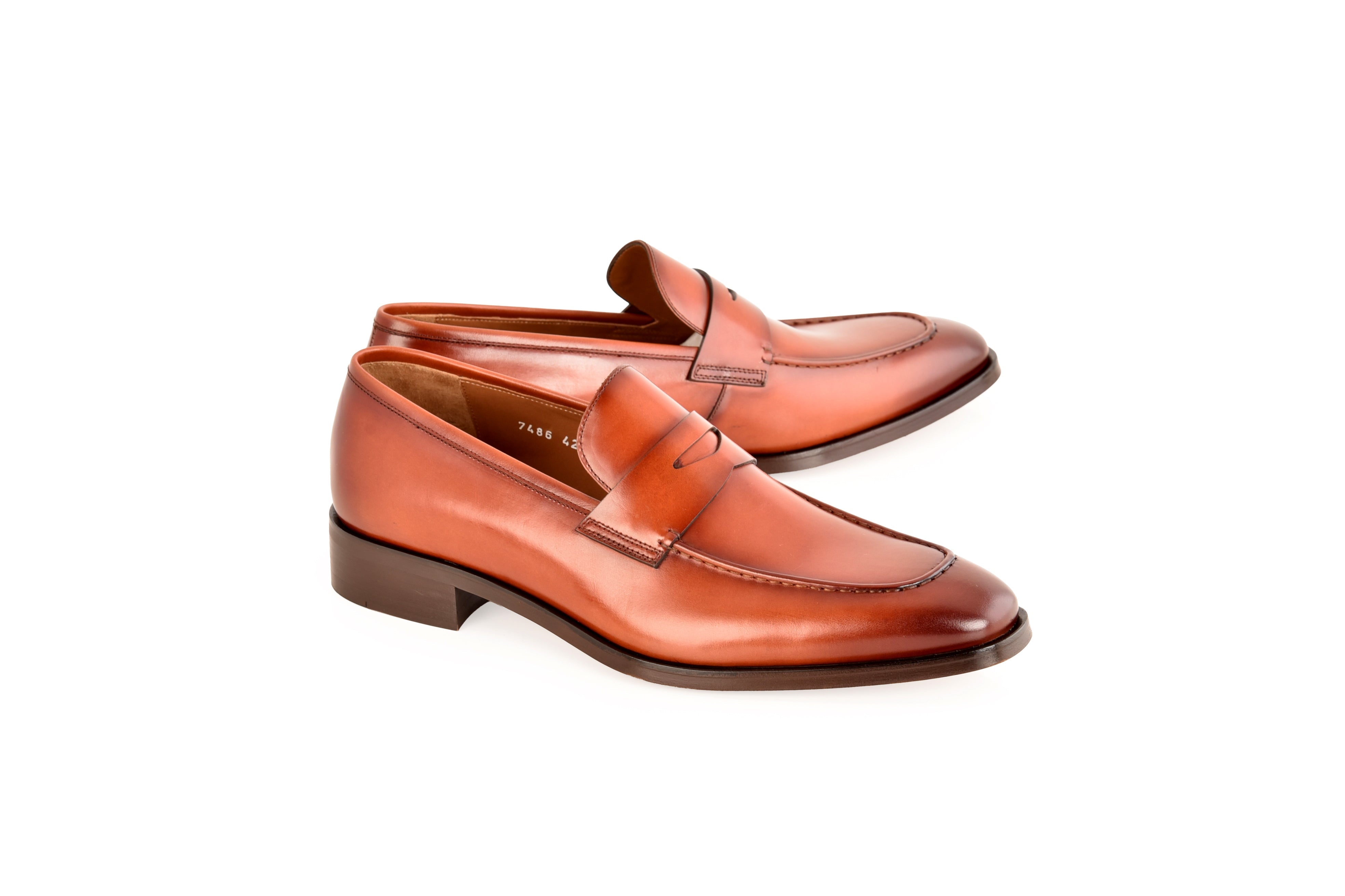 C0103- 7486 Lux leather penny Loafer-Tan