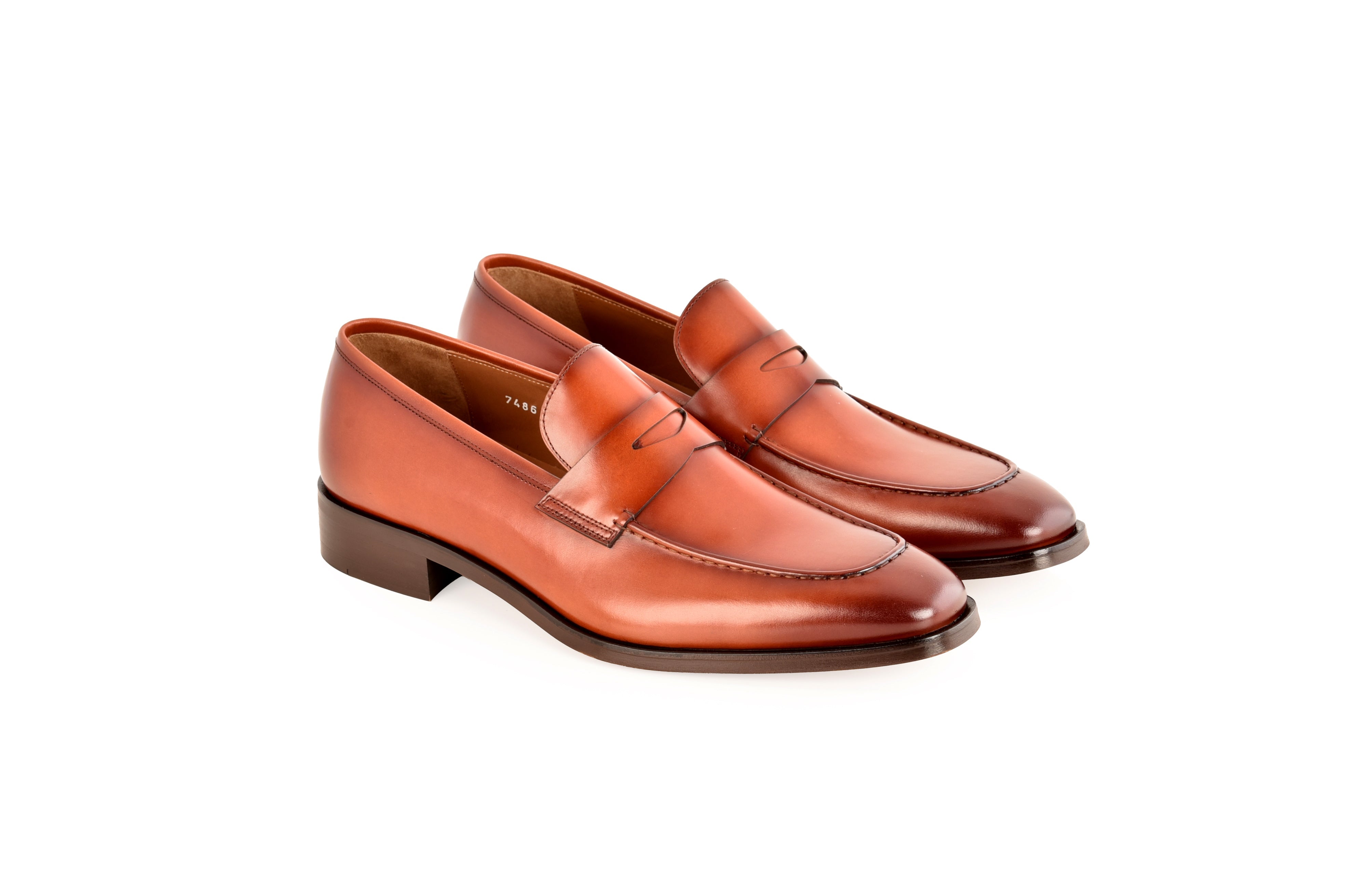 C0103- 7486 Lux leather penny Loafer-Tan