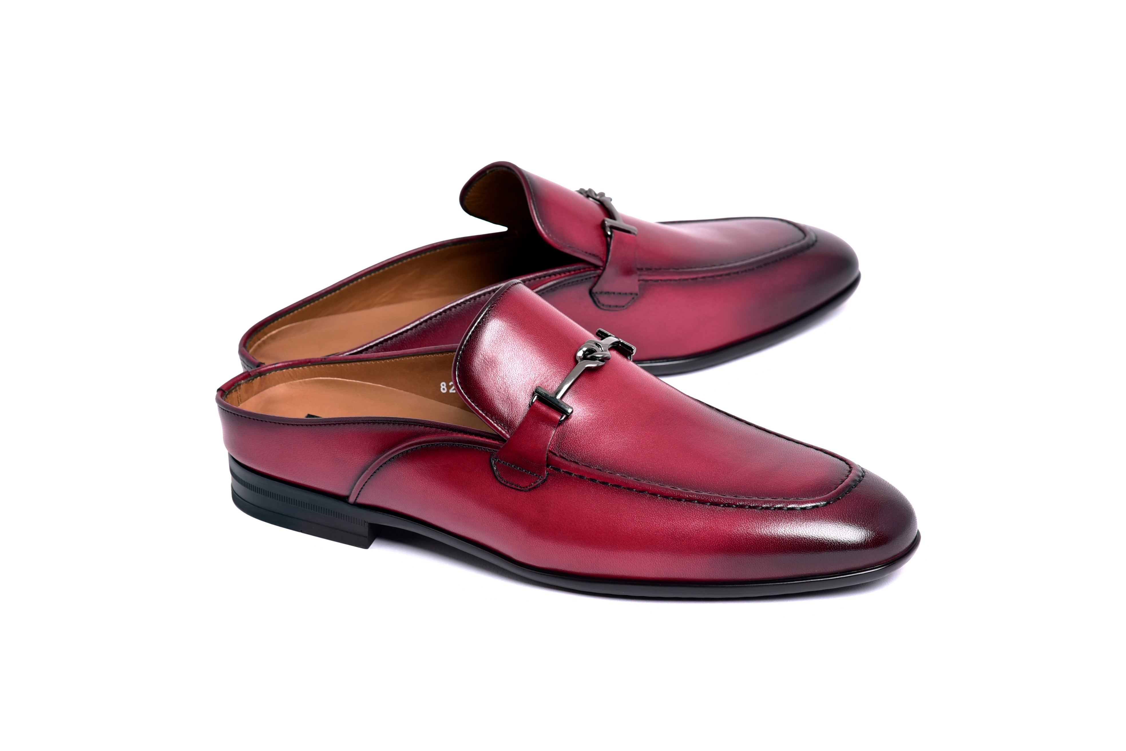 C165-8248 Burgundy Mule( Slip-on)