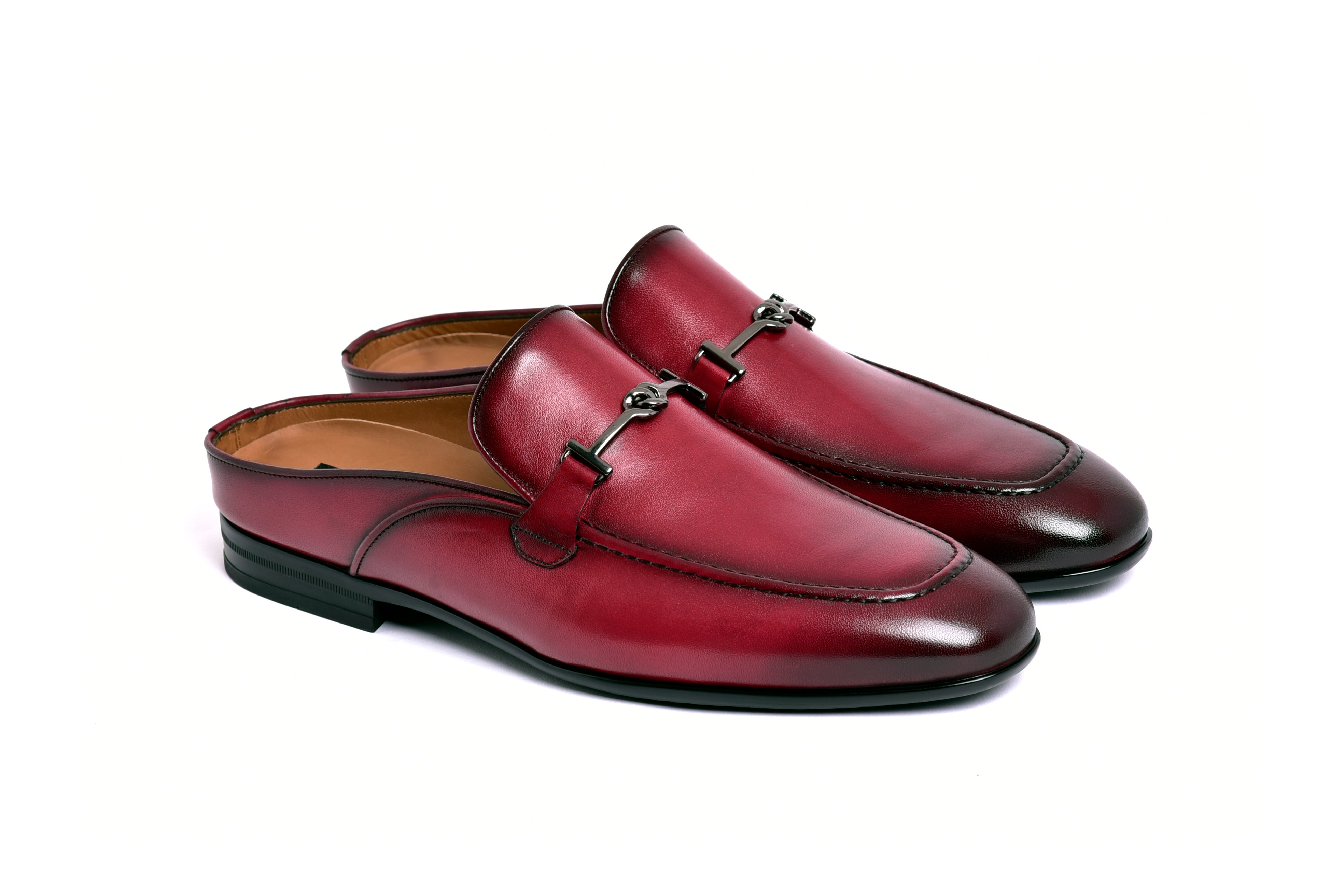 C165-8248 Burgundy Mule( Slip-on)