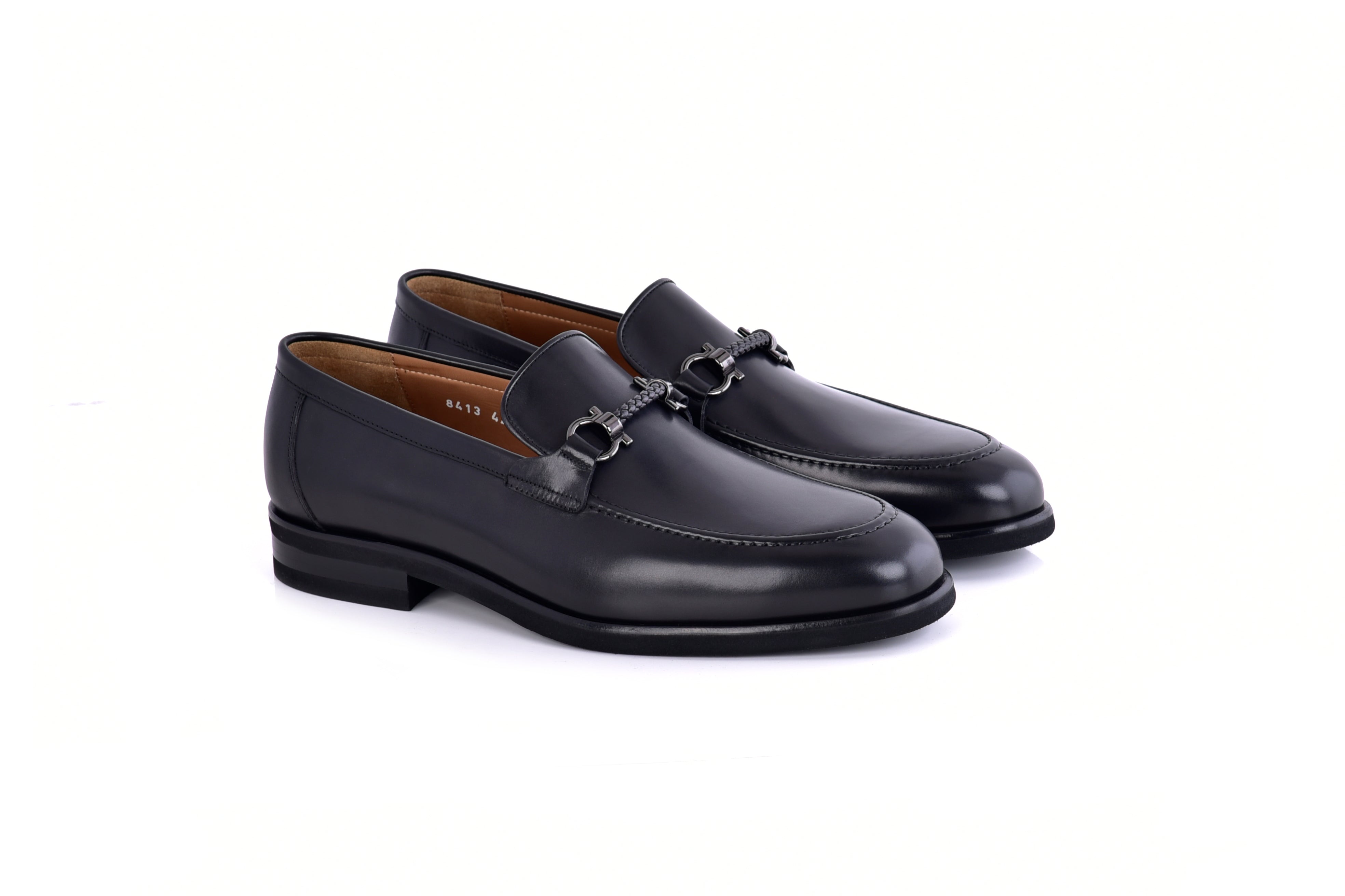 C000134-8413 Buckle loafer- Black