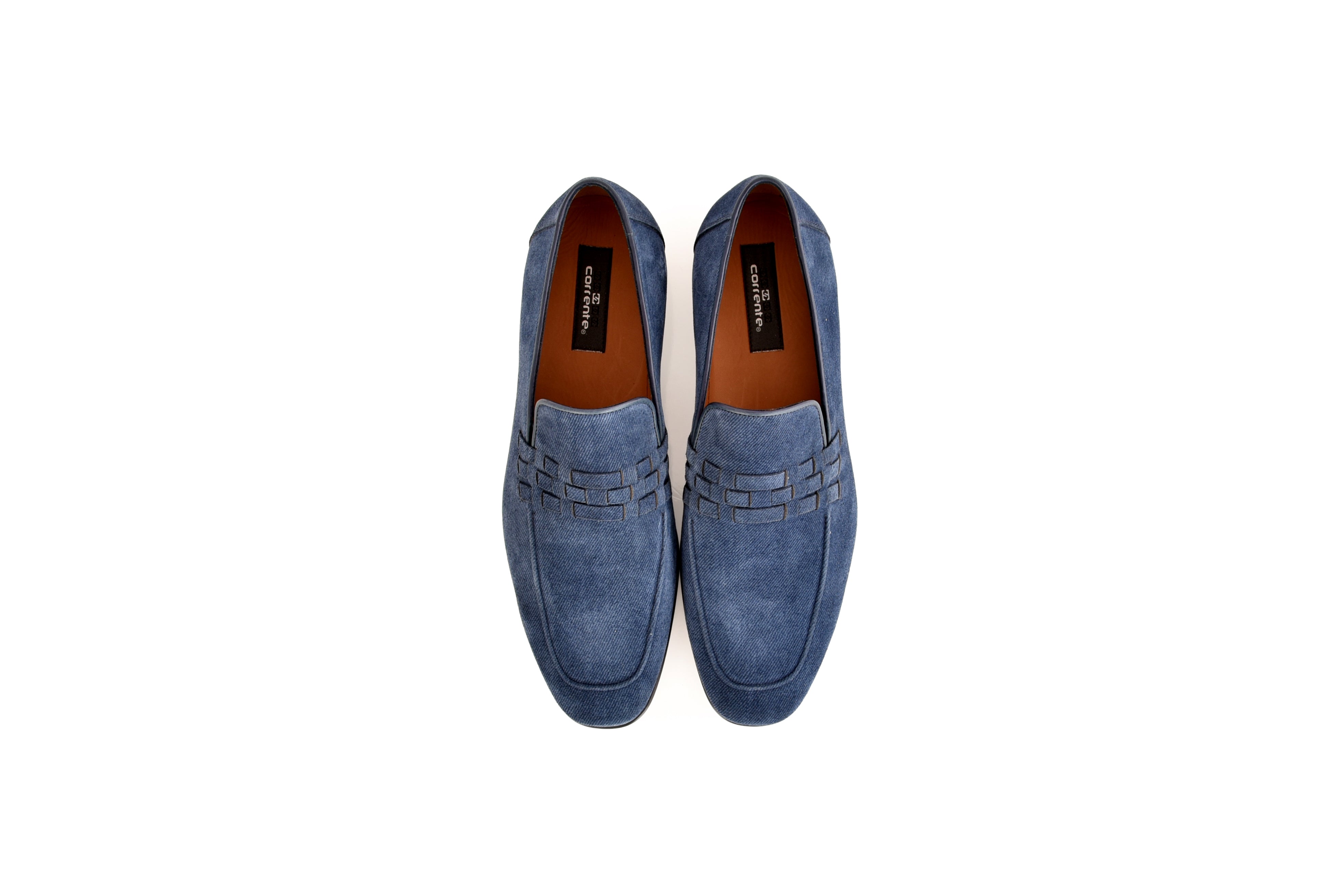 C0106- 8658 Denim Leather loafer-Blue