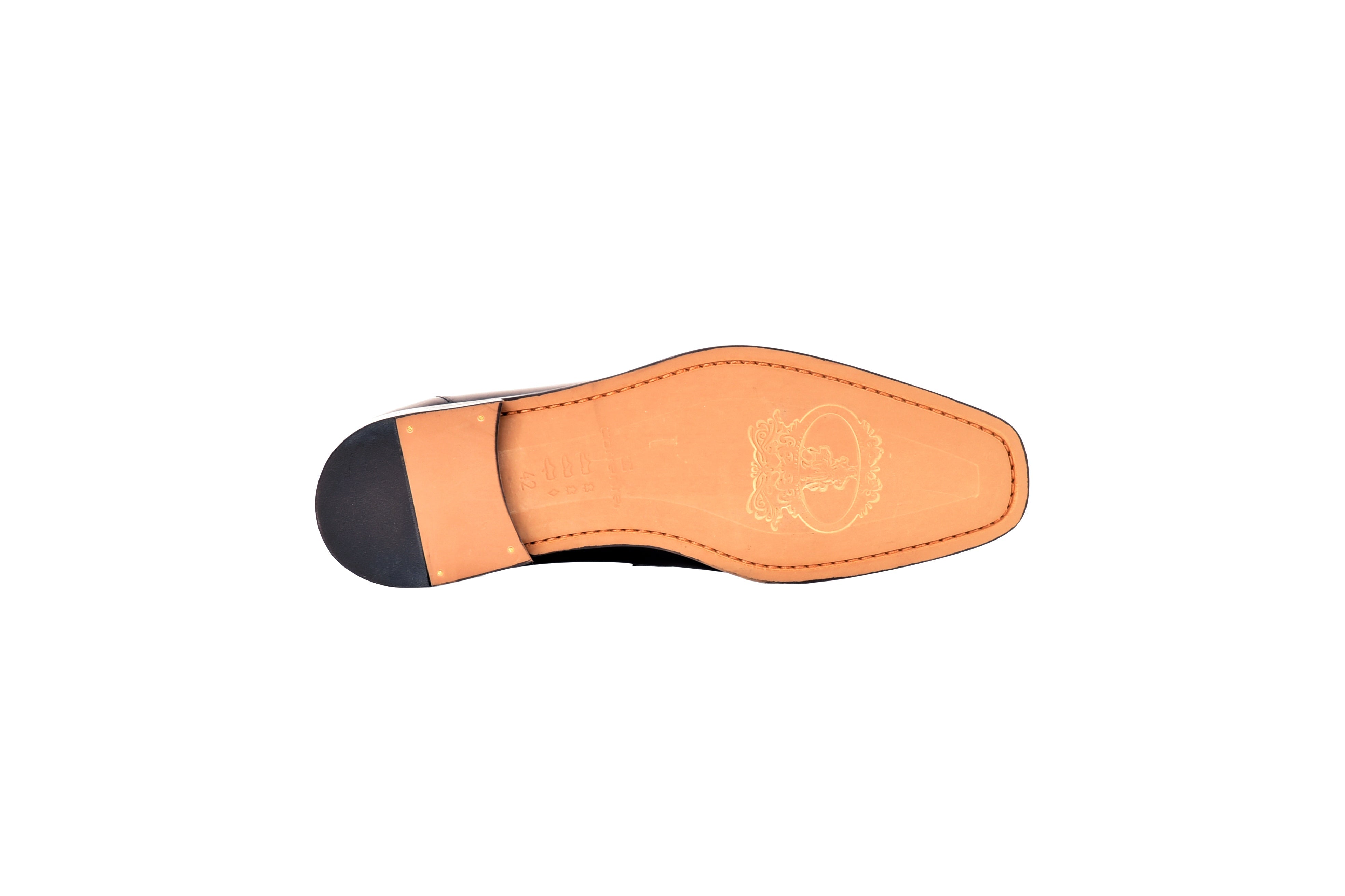 C0108- 8663 Lux Leather Tassel Loafer-Black