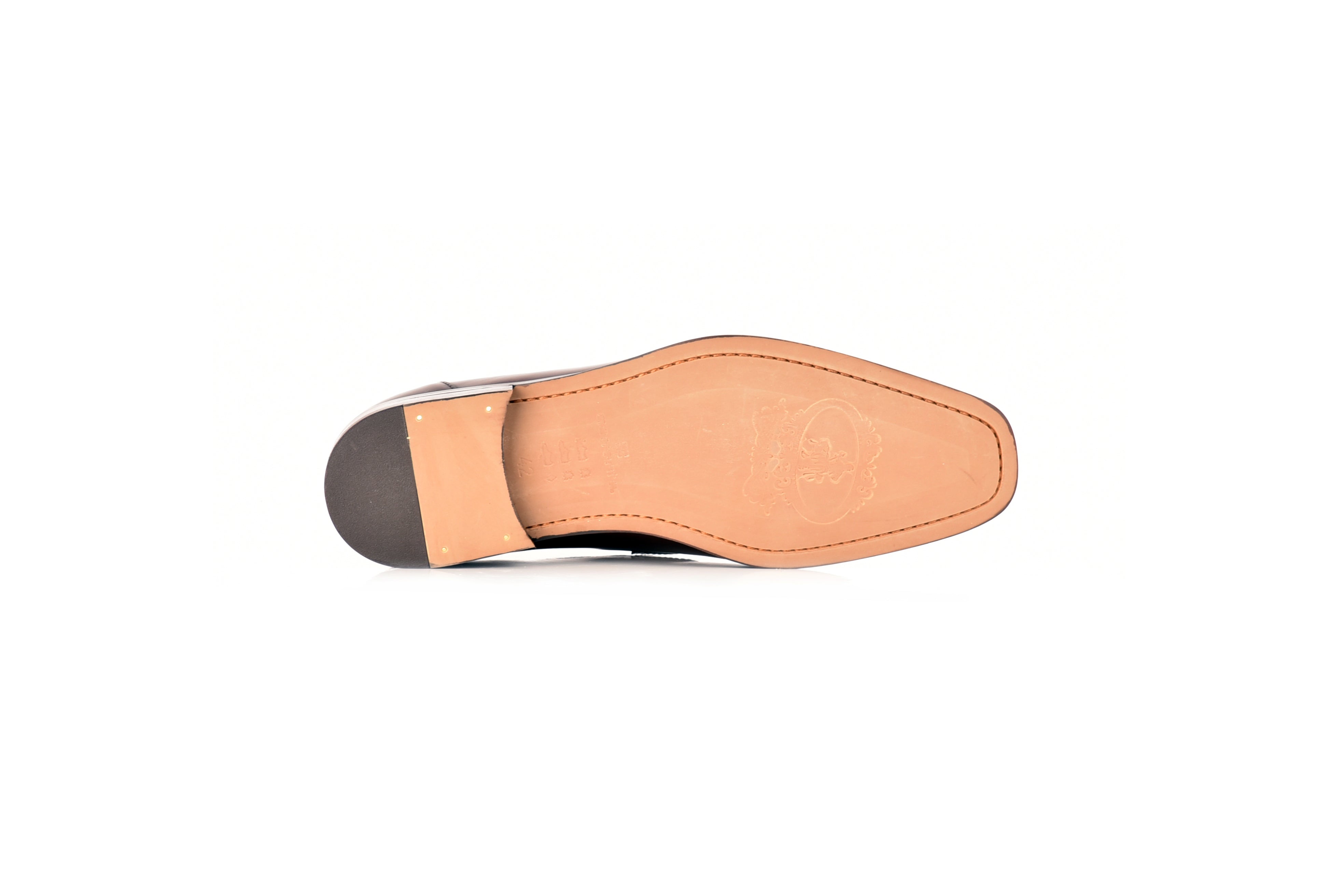 C0109- 8663 Lux Leather Tassel Loafer-Dark Brown