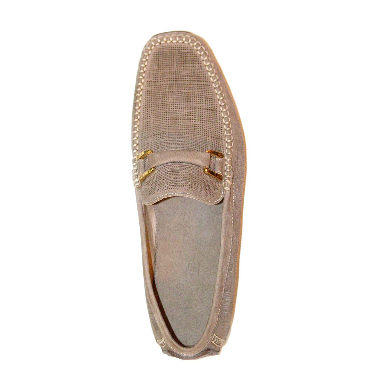 Aldo Brue Andrea Perforated Nubuck Driver Taupe