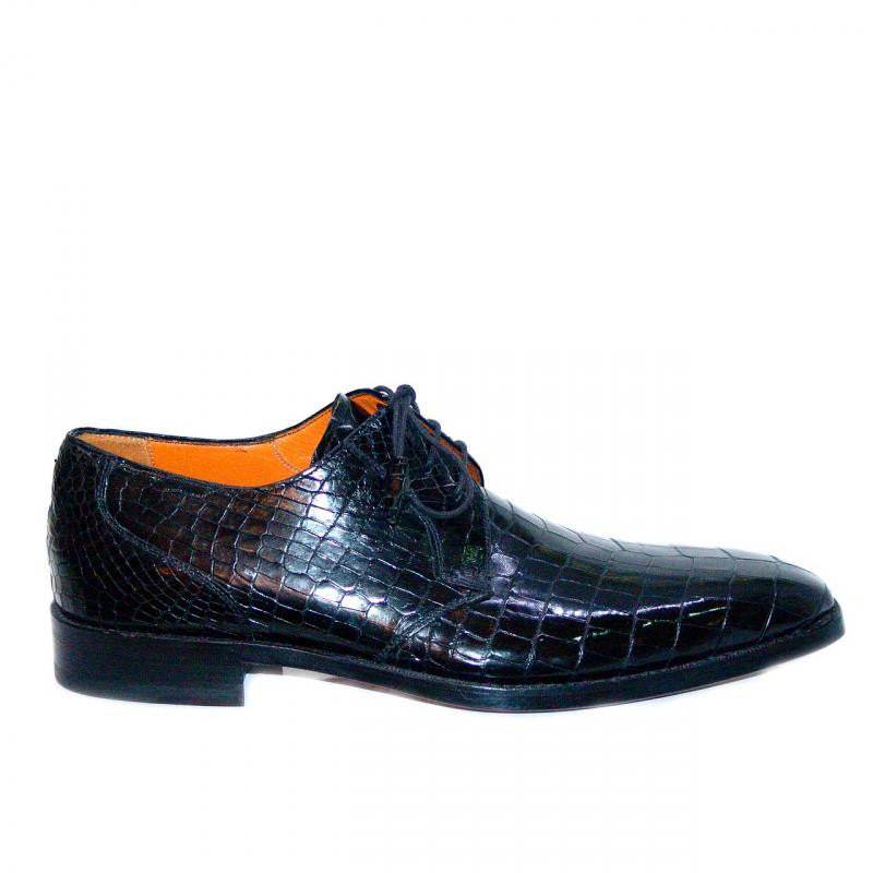 Mezlan Alligator Lace Up 3173A Black