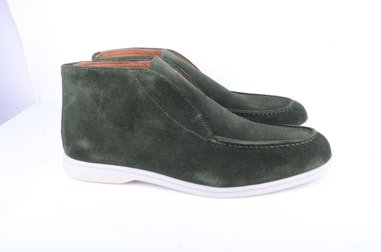 Pelle Line Spencer Suede half boot- Green