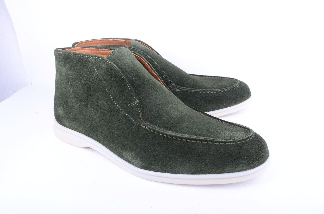 Pelle Line Spencer Suede half boot- Green