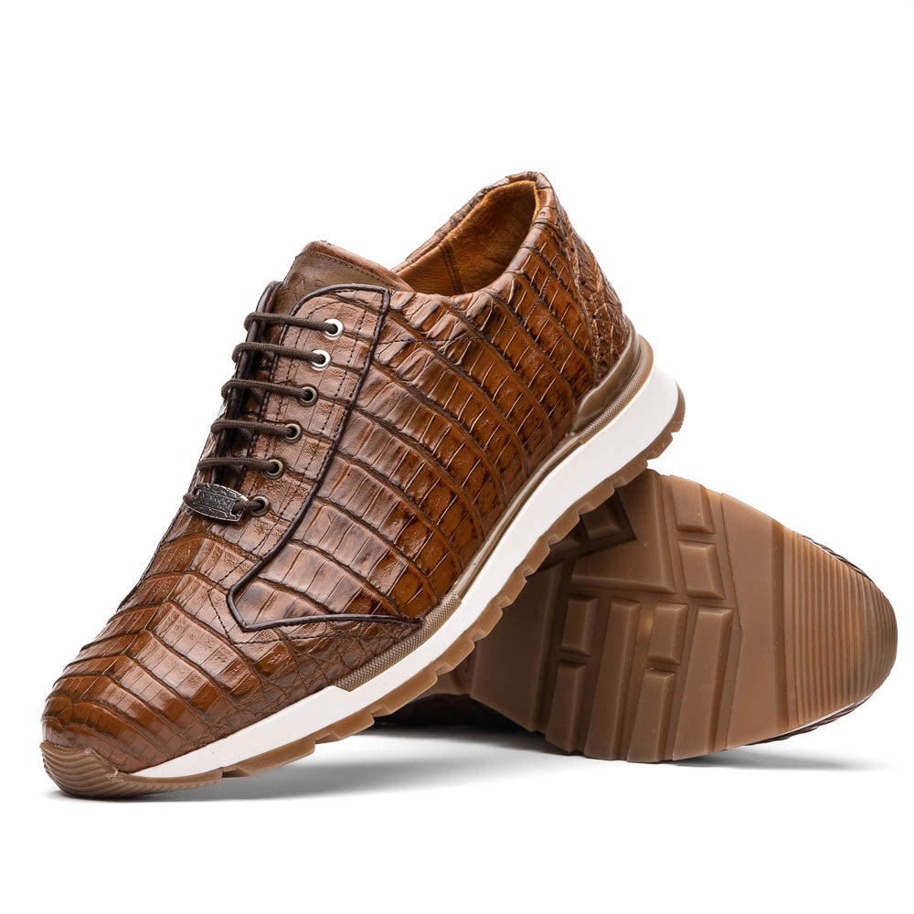 Alanzo- Genuine Caiman Sneaker- Bay Apache