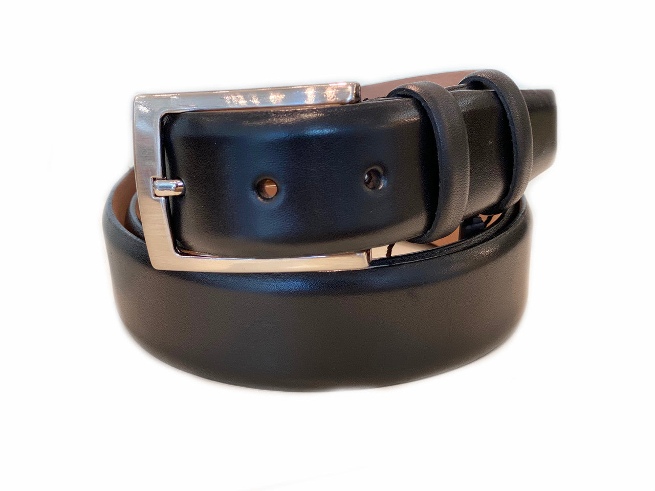 Corrente Men's Leather Belt - Black