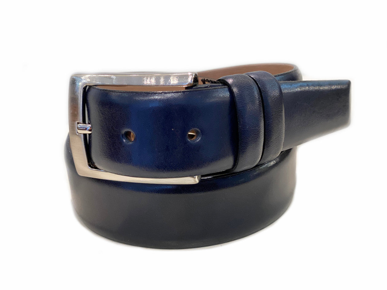 Corrente Men's Leather Belt 1547 - Navy