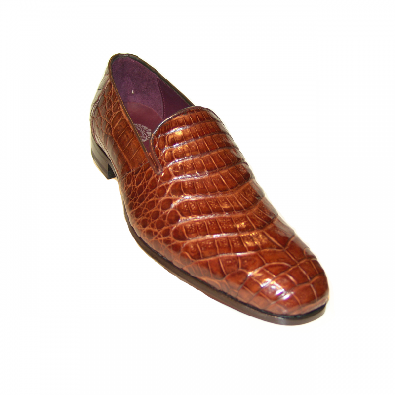 Pelle Line Exclusive Mezlan Calvino Alligator Plain Loafer Sport