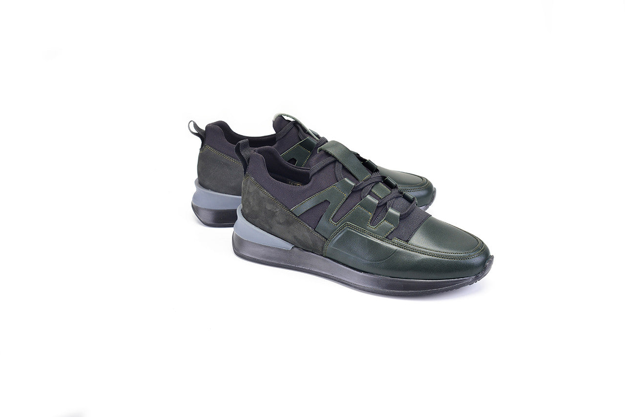 Pelle Line - Glenn Leather sneaker- Green