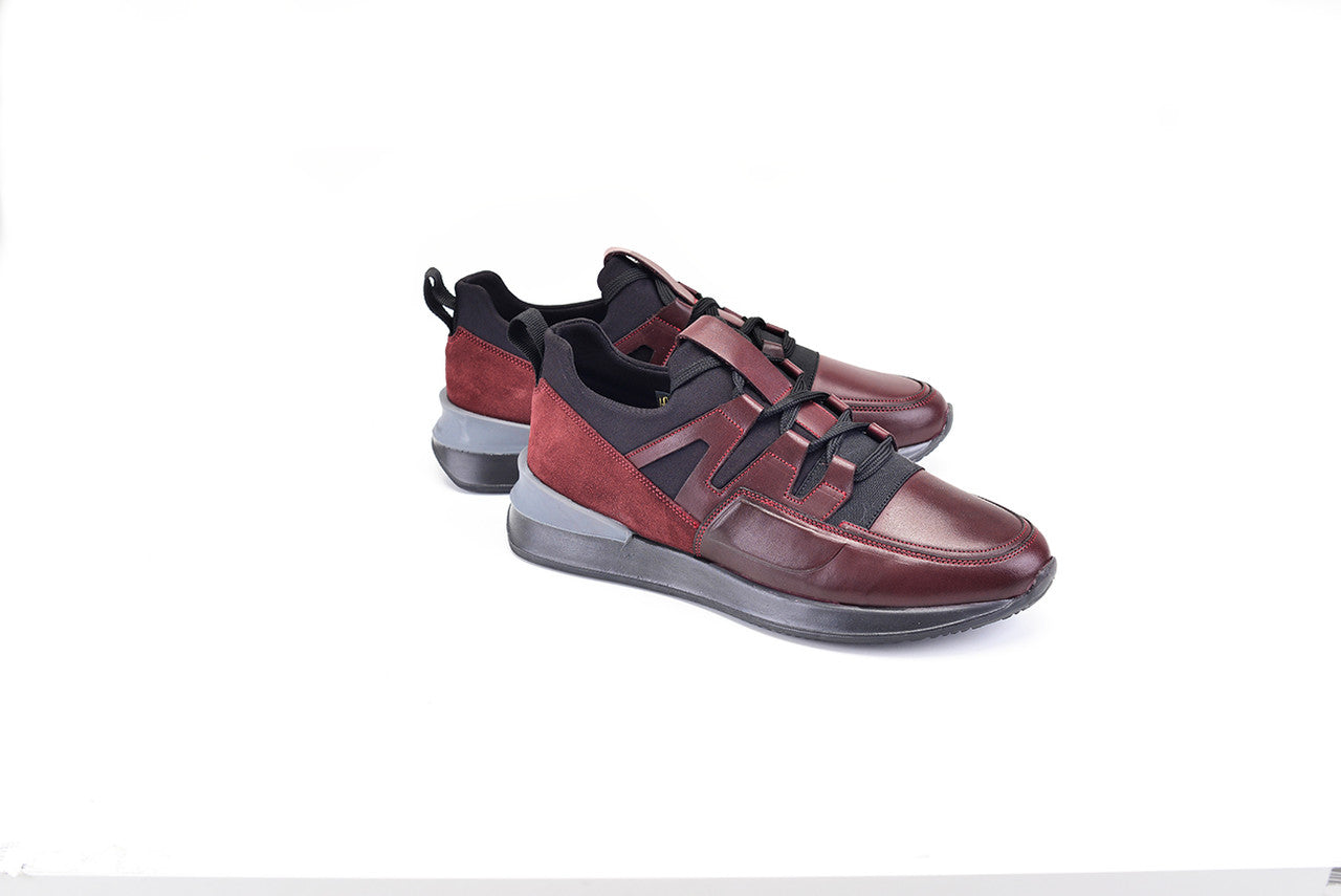 Pelle Line - Glenn Leather sneaker- Burgundy