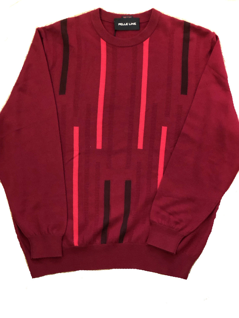 Pelle Line 25722 Sweater Crew Neck  -Burgundy- FINAL SALE