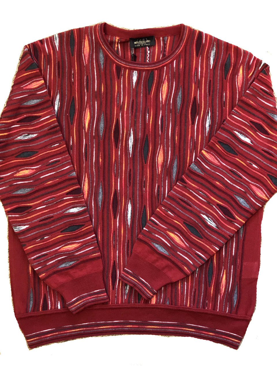 Pelleline HT221 Sweater Red Multi- FINAL SALE