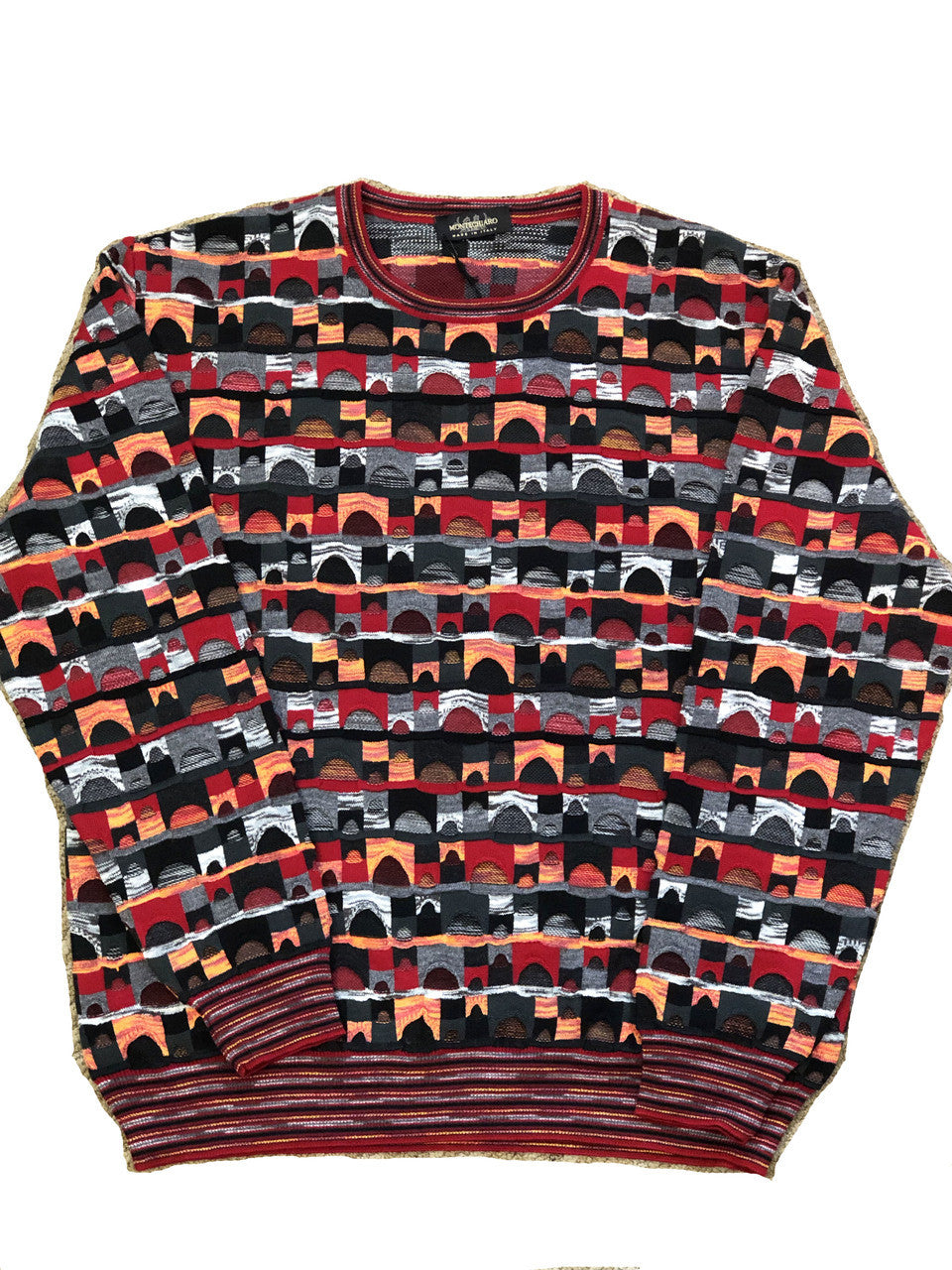 Pelleline HT222 Sweater Red Multi- FINAL SALE