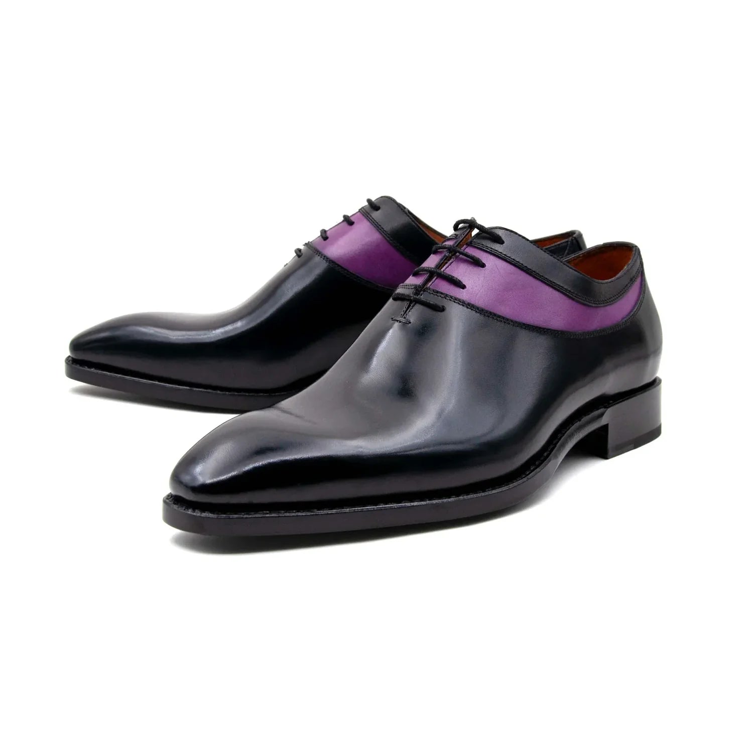Ugo Vasare -Oliver Leather Two Tone Oxford Purple