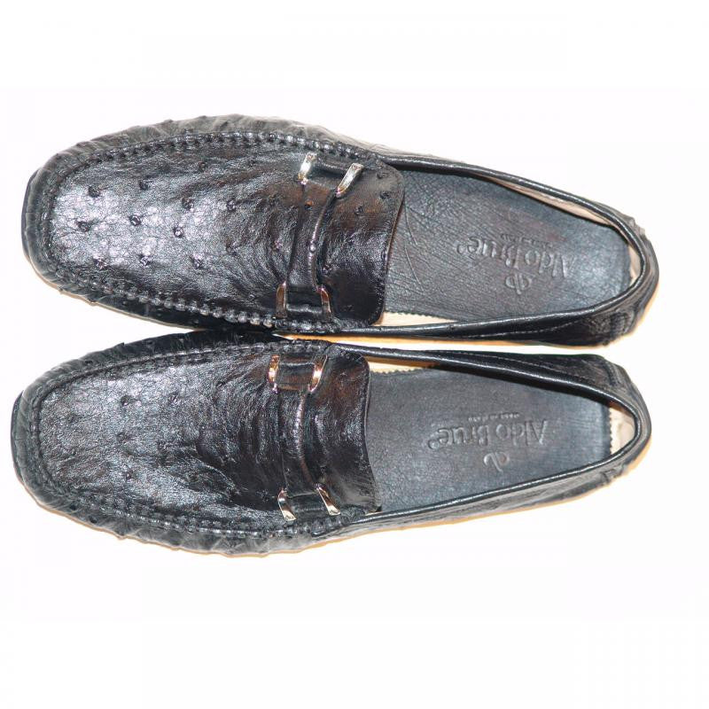 Aldo Brue 105 Black Genuine Ostrich