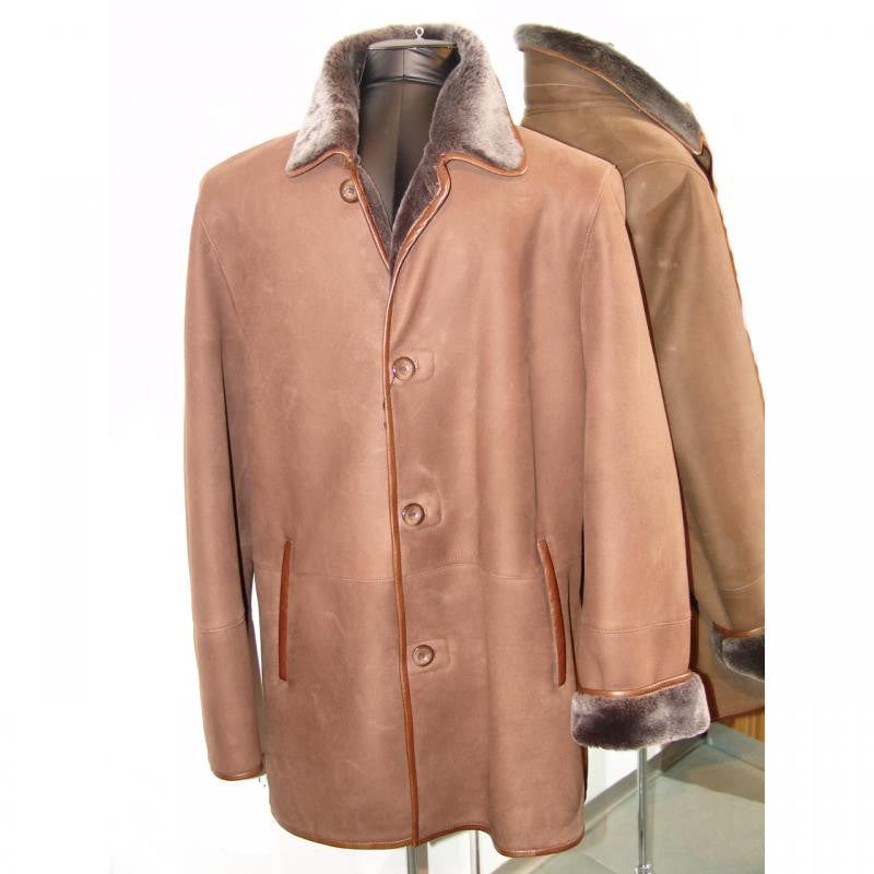 Pelleline Shearling Coat Brown