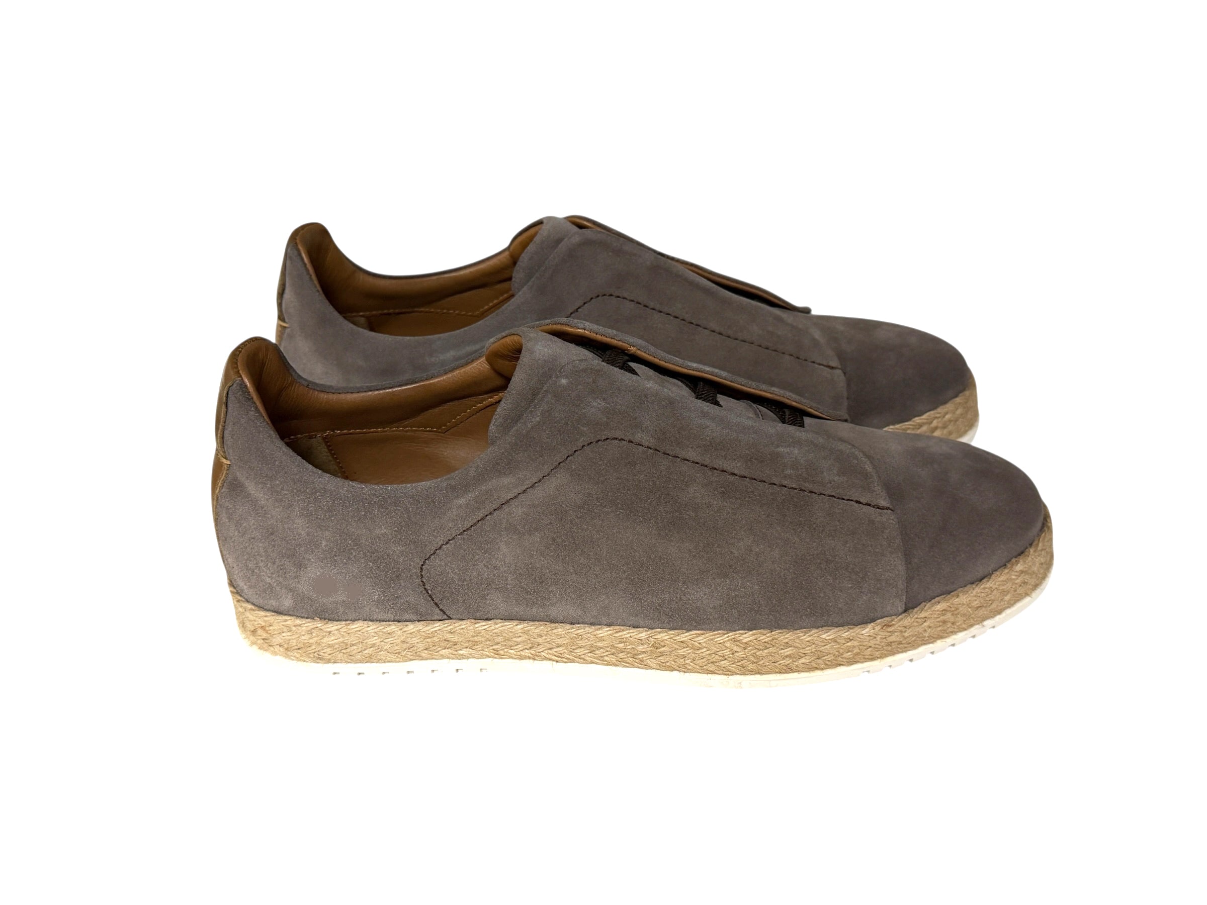 P01009 Sportivo- Elastic Vamp- Taupe Suede